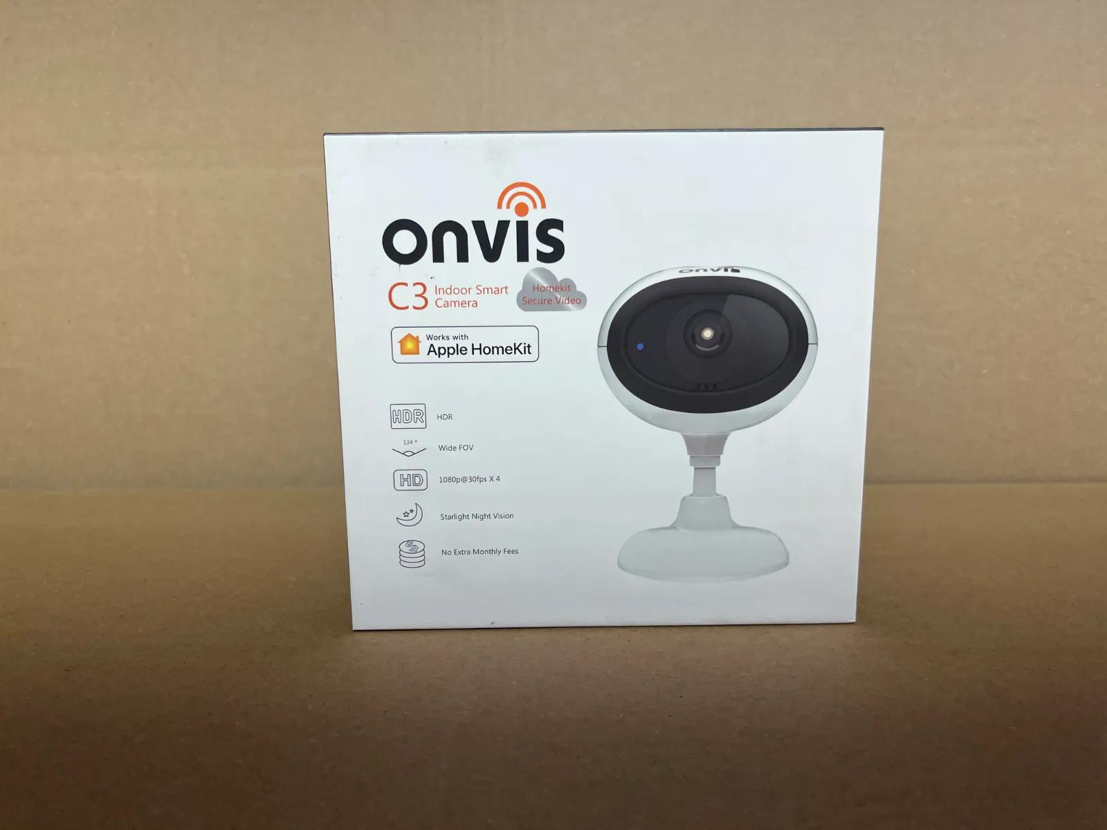 מצלמת אבטחה חכמה Onvis C3 תואמת Apple HomeKit