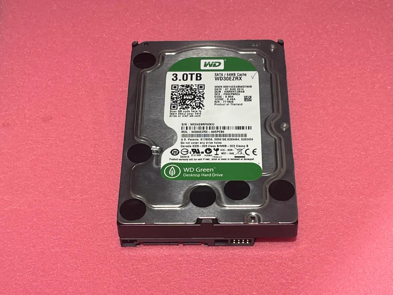 דיסק קשיח פנימי WD Green 3TB SATA - WD30EZRX