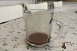 כוס זכוכית לקפה או שוקו